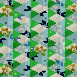 Flutter - Fat Quarter or more - Kaleidoscope green - Cotton + Steel Melody Miller oop htf