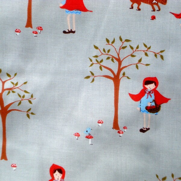 Red Riding Hood gray Aneela Hoey A Walk in the Woods moda fabric FQ or more