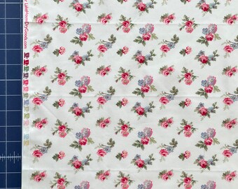 Lakehouse Dry Goods fabrics XL 1/3 yard Penelope Flower Toss ivory oop htf