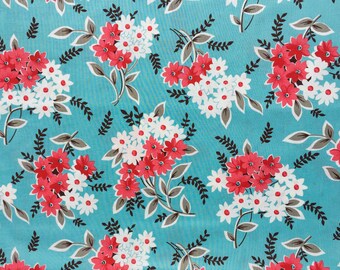 Flea Market Fancy Legacy blue bouquet Denyse Schmidt Fat Quarter or more