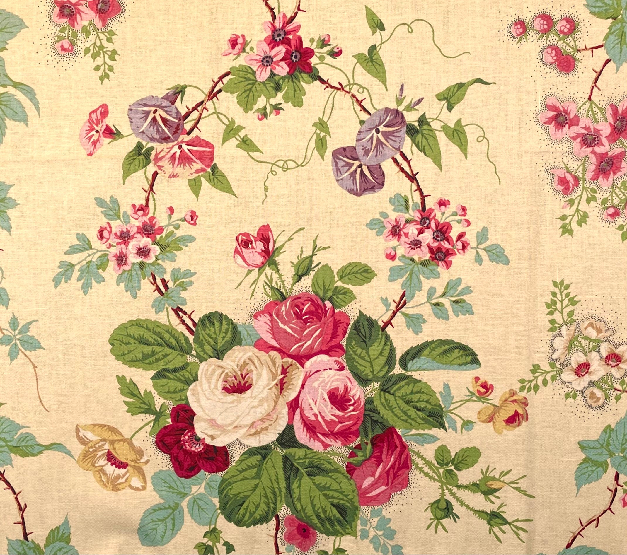 Crabapple Hill Rose Applique Quilt Pattern/ Bramble Rose Floral
