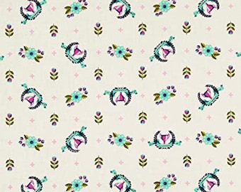 Slow & Steady FQ or more Tula Pink Winner's Circle cream Free Spirit fabrics