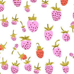 20th Anniversary Collection Strawberry Lilac - Heather Ross - PER QUARTER METRE 20th Anniversary Collection Strawberry Lilac - Heather Ross - PER QUARTER METRE