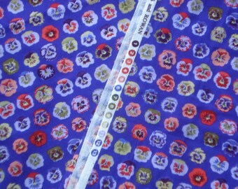 Kaffe Fassett Pansy blue purple GP 23 Rowan Fabrics Fat Quarter or more