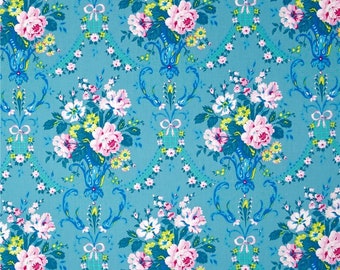 Caravelle Arcade Fat Quarter or more Daisy blue Jennifer Paganelli fabric OOP VHTF