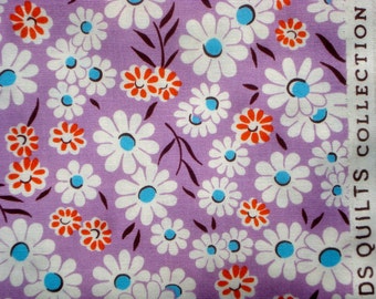Croquet floral purple DS Quilts Denyse Schmidt fabric FQ or more