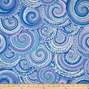 Curly Baskets delft - FQ or more - Philip Jacobs - Kaffe Collective - Rowan Westminster fabrics - Fall 2014