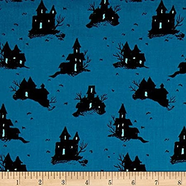 Lil' Monsters Sarah Watts FQ oder mehr Süßes oder Saures teal Cotton + Steel