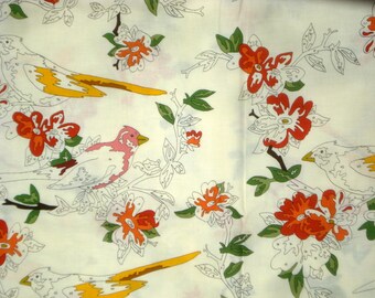 Lush Uptown paint by number birds unpainted moda fabrics FQ or more OOP HTF