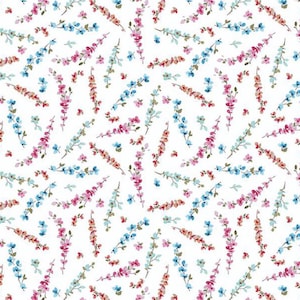 Poppies & Plumes - FQ or more - Sprigs - Riley Blake fabrics oop htf