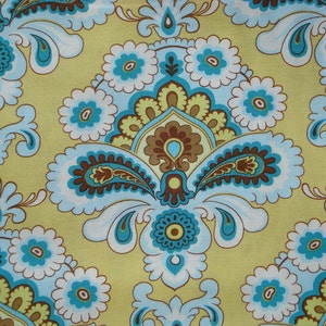 Amy Butler Belle FQ or two French Wallpaper mustard Rowan Fabrics