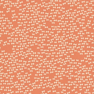 Flower Shop - FQ or more - Bow Tie peach unbleached Alexia Abegg Cotton + Steel fabric oop