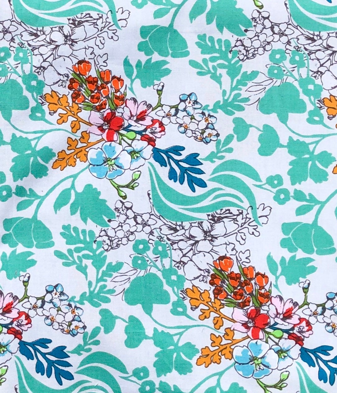 Nathalie Lete FQ or More Souvenir on My Way Flour Anna Maria Horner's  Conservatory Fabric 