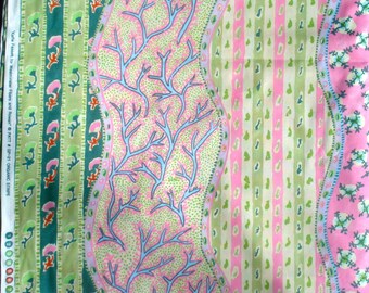 Kaffe Fassett Organic Stripe green Rowan Fabrics GP-21 FQ or more Very Early Retired