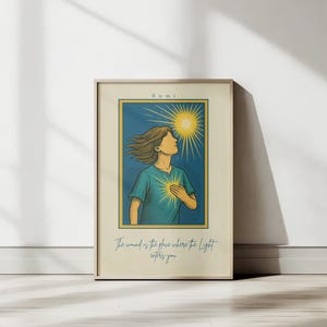 Rumi - Stampa su tela o carta - Poesia - Decorazione per la casa - Motivazionale - Ispirazione - Citazione - Arte - Regalo