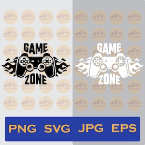 Game Zone SVG: Man Cave Console Sticker (Digital Download)