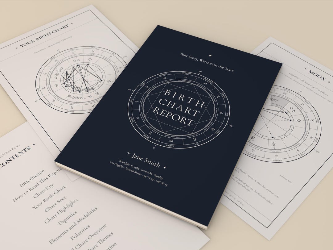Personalized Birth Chart Reading · Astrology Report Book · Self ...