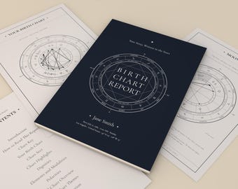 Personalized Birth Chart Reading · Astrology Report Book · Self Discovery Gift