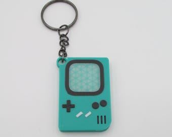 Retro Handheld Keychain | Glow-in-the-Dark Screen | Nostalgic Gamer Gift | 44mm