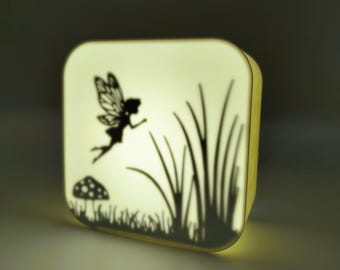 Fairy Shadow Box Night Light – USB Powered Fairy Lamp, Magical Fantasy Home Decor