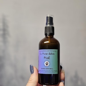No More Itchies Mist – Dog Refresh Spray | Natural Pet Care | Handmade in Glass Bottle | Eco Friendly Grooming Mist | Anti-itch Spray