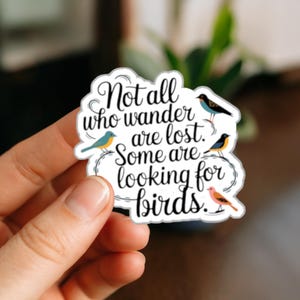 Vögel Zitat Aufkleber