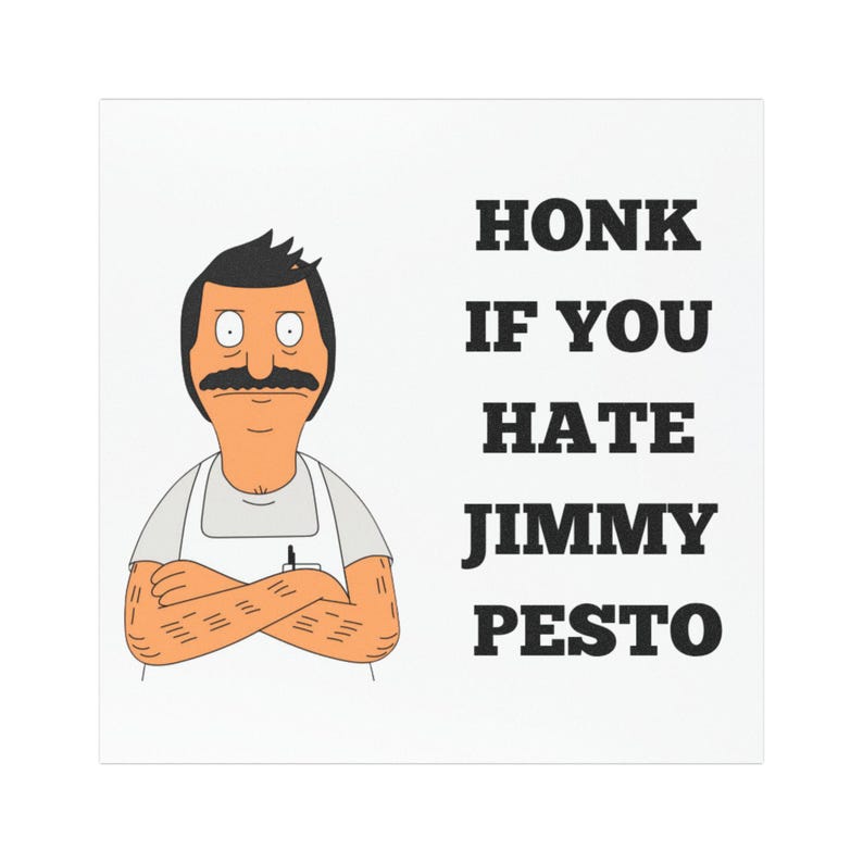Funny Car Magnet - Honk If You Hate Jimmy Pesto - Humorous Gift, Car Decor image 1