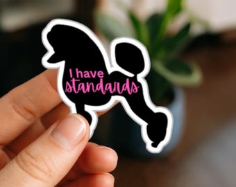Standard Poodle sticker