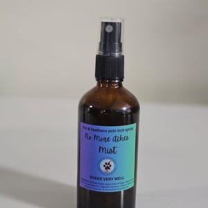 No More Itchies Mist – Dog Refresh Spray | Natural Pet Care | Handmade in Glass Bottle | Eco Friendly Grooming Mist | Anti-itch Spray