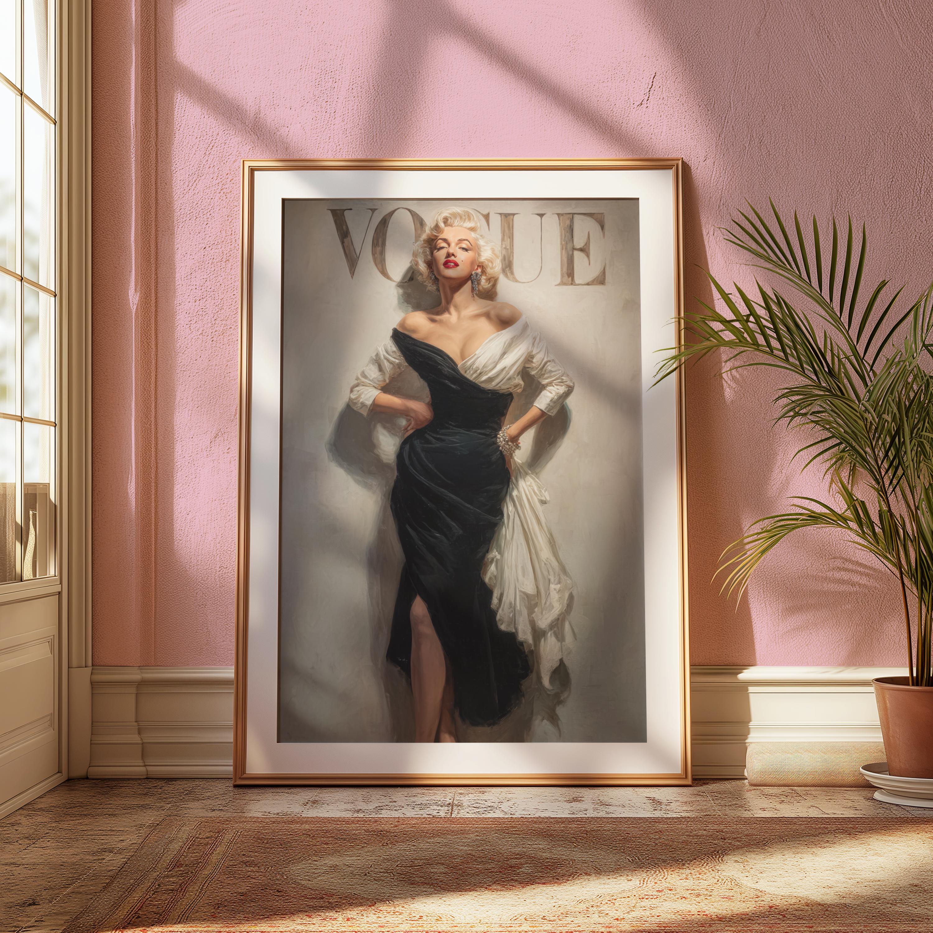 Marilyn Monroe Glamorous Print – Vintage Hollywood Wall Art - Etsy