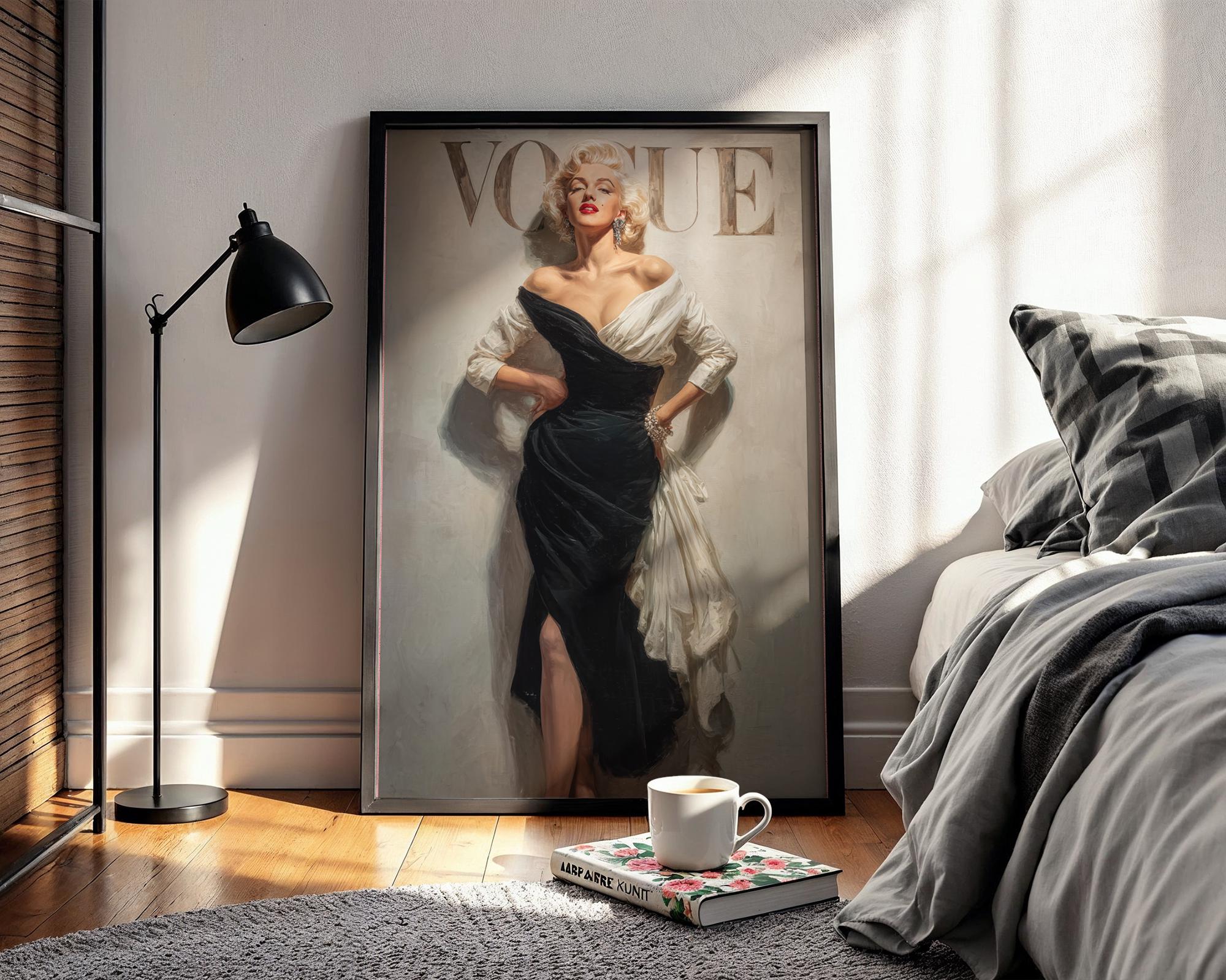 Marilyn Monroe Glamorous Print – Vintage Hollywood Wall Art - Etsy