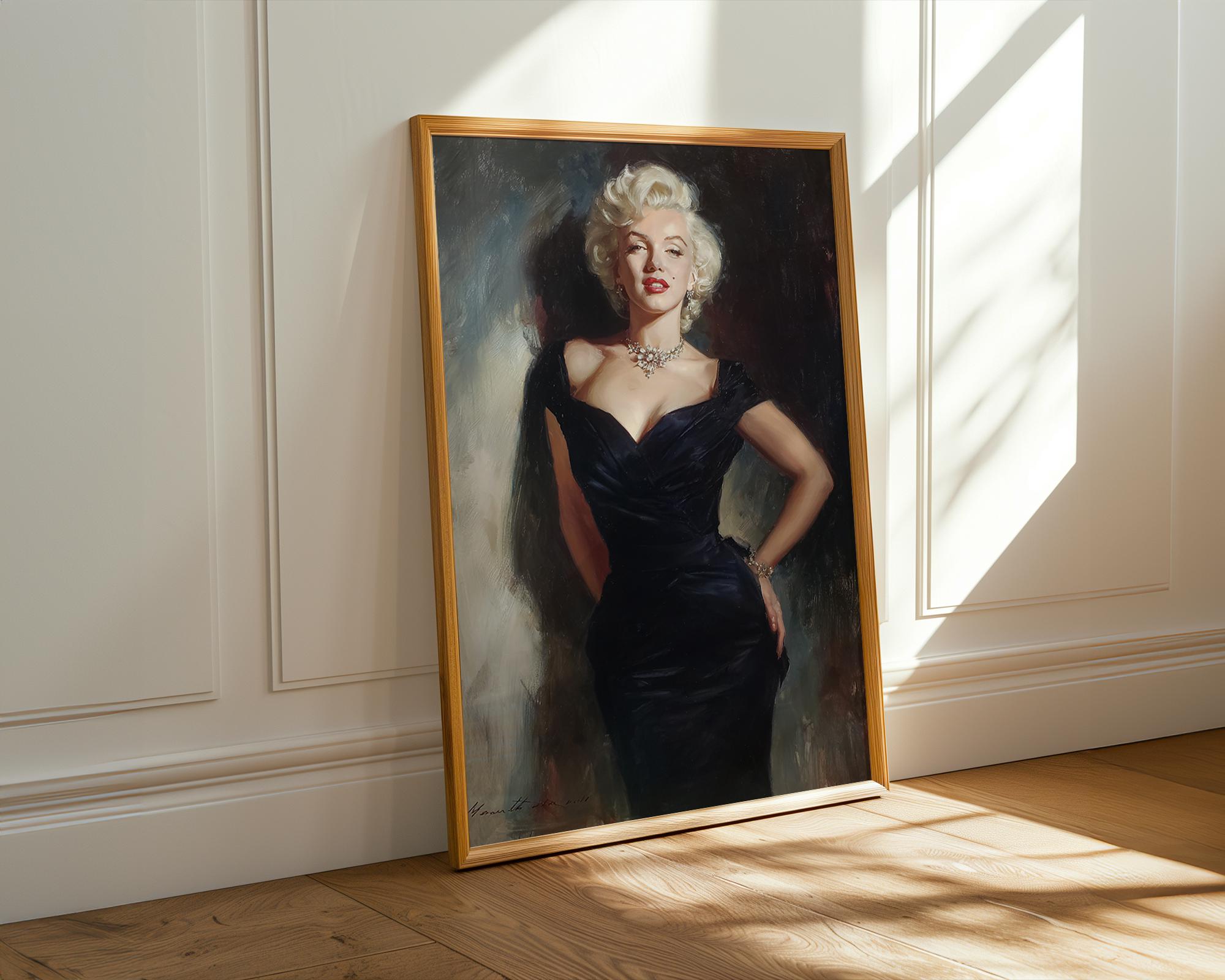 Marilyn Monroe Wall Art | Vintage Hollywood Glamour | Digital Download ...