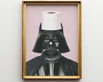 PERSONNAGE Geant Toilet Paper Starwars Dark Vador Style Loft idee