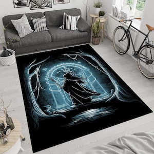 Lord of Rings Rug,Gandalf Rug,LOTR Rug,Tolkien Rug,Rugs for Living Room,Rugs for Bedroom,Aesthetic Rugs,Custom Rugs,Area Rugs,Modern Rugs