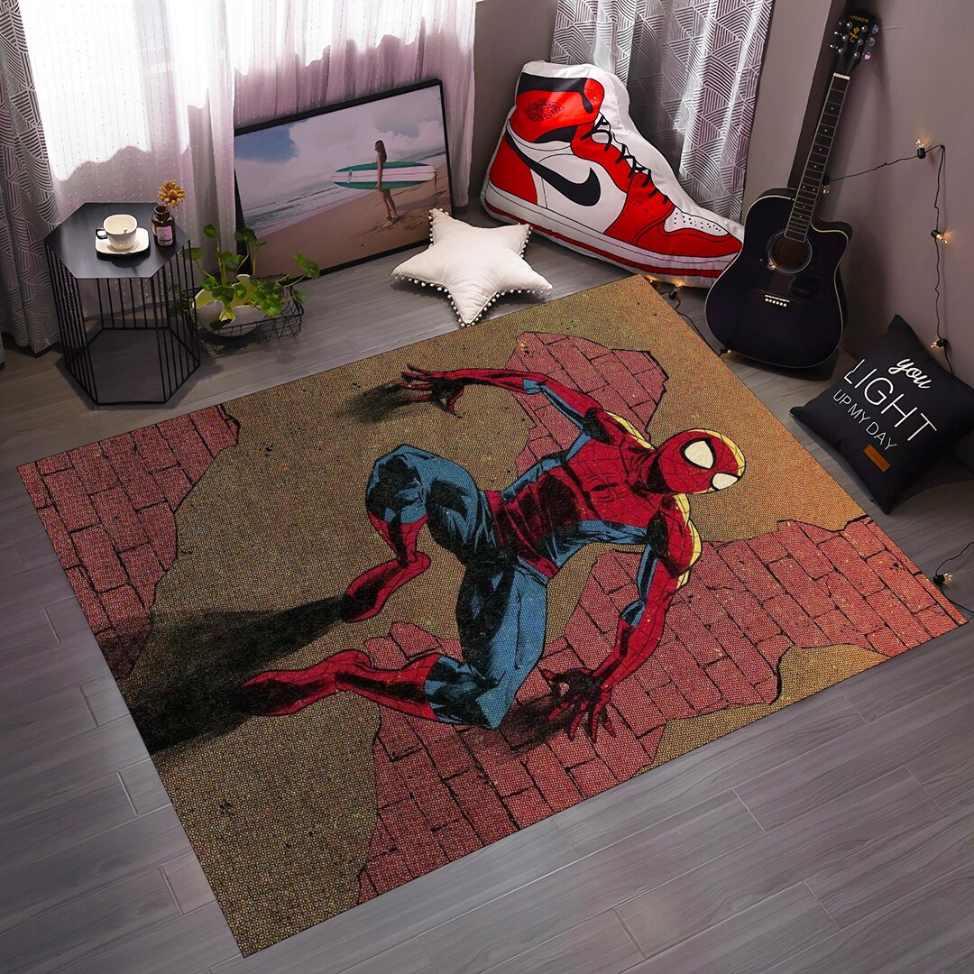 Spiderman Rug,marvel Rug,marvel Art Rug,superhero Rug,boys Room Rug ...