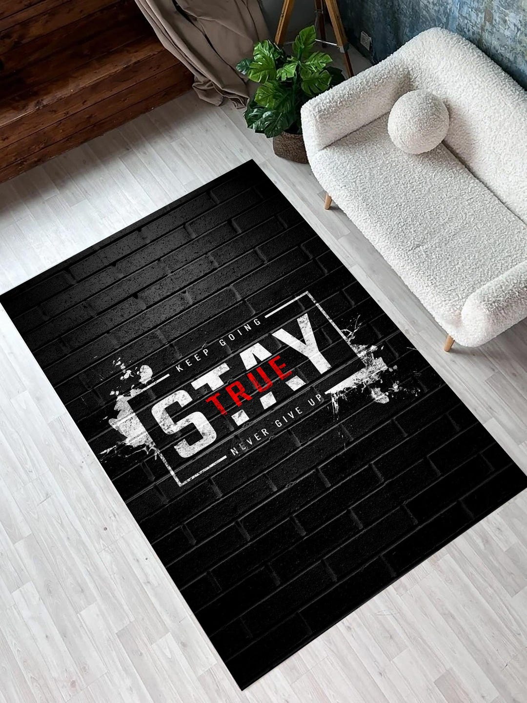 Motivational Rug,black Rug,gift for Him,hypebeast Rug,man Cave Rug,rugs ...