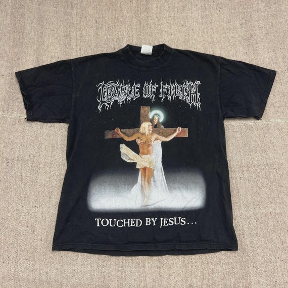 Vintage Graphic Cradle of Filth Shirt Touched by Esus T-shirt