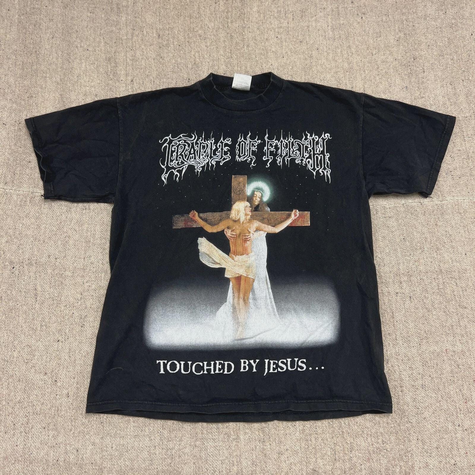 Vintage Graphic Cradle of Filth Shirt Touched by Esus T-shirt