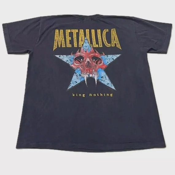 LLICA vintage KING NOTHING tシャツ XL Vintage Graphic 1996 Metallica King Nothing Pushead Careful Wish T