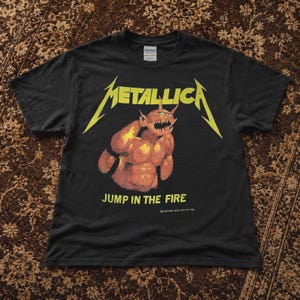 Metallica Jump in the Fire T Shirt - Etsy
