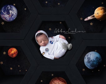 Astronaut outfit, astronaut baby outfit, pasgeboren foto prop, pasgeboren astronaut prop outfit, babymeisje, babyjongen, astronaut prop