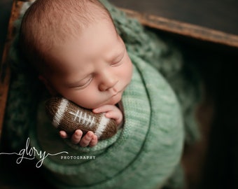 Tiny stuffed Football, Newborn photo prop, Football, baby football, baby lovie, photo prop, prop shop, baby boy, baby girl, newborn prop