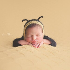 Ready to Ship Bee HatBumble BeeCrochet Bumble Bee Hat and Tushie CoverBaby Bumble Bee Hat and Tushie Cover SetCrochet Bumble Bee Set