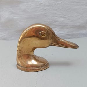 Messing Entenkopf Flaschenöffner | Einzigartiger Barware-Akzent | Mid Century Barware Dekor | Vintage Geschenk für Ihn | Rustikales Männerhöhlen-Accessoire