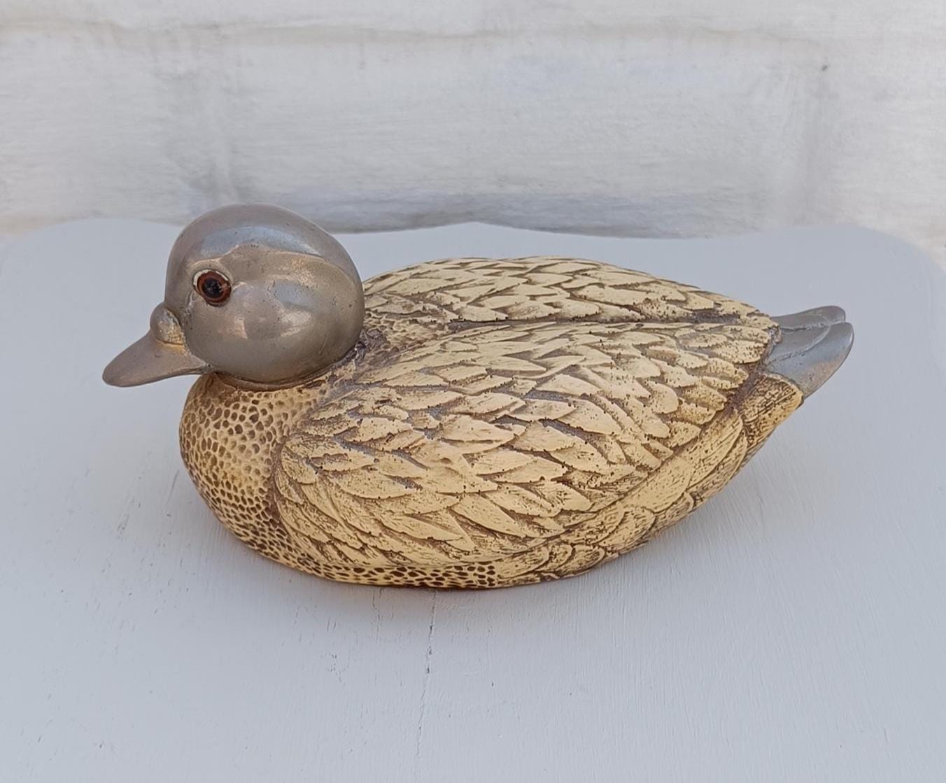 【ELLI MALEVOLTI 】エリー・マレヴォルティ・イタリア・木彫・鴨 ELLI MALEVOLTI 】エリー・マレヴォルティ・イタリア・木彫・鴨