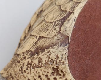 Elli Malevolti Duck Sculpture | Signed Italian Pewter & Resin