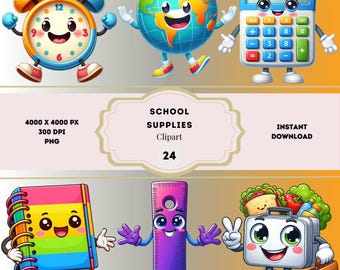 Zurück zu Schulmaterial Clipart, Schulmaterial Clipart, Niedliches Schule Lieferung Clipart, Niedliches Briefpapier Clipart, Lehrerin Grafik, Schule