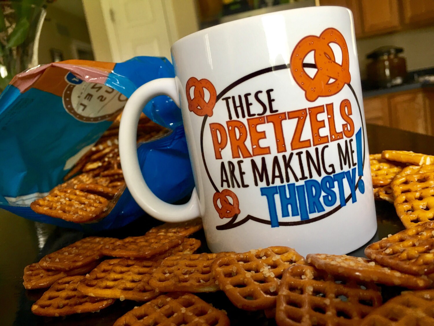 These Pretzels Are Making Me Thirsty Seinfeld Ceramic Mug Etsy
