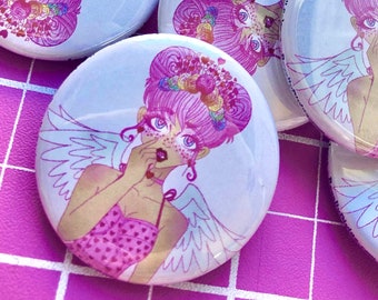 Valentine Girl Button