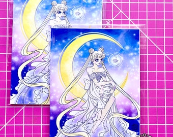 Princess Serenity on the Moon - Print 5 x 7 *SALE*
